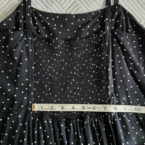Gap Dress XL Tall Black with with polka dots - Picture 7 of 7
